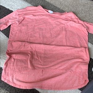 😎 LuLaRoe Irma peach and white heathered